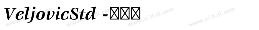 VeljovicStd 字体转换